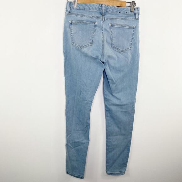Chaps Denim Light Wash Blue Denim Cotton Blend Skinny Jeans Women's Size 4 - Picture 2 of 10